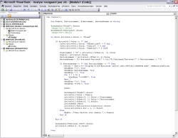 VBA project code